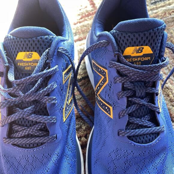 New Balance Fresh Foam 680 V7 Mens 9 Women’s 10.5 Shoes Blue And Orange main image 10